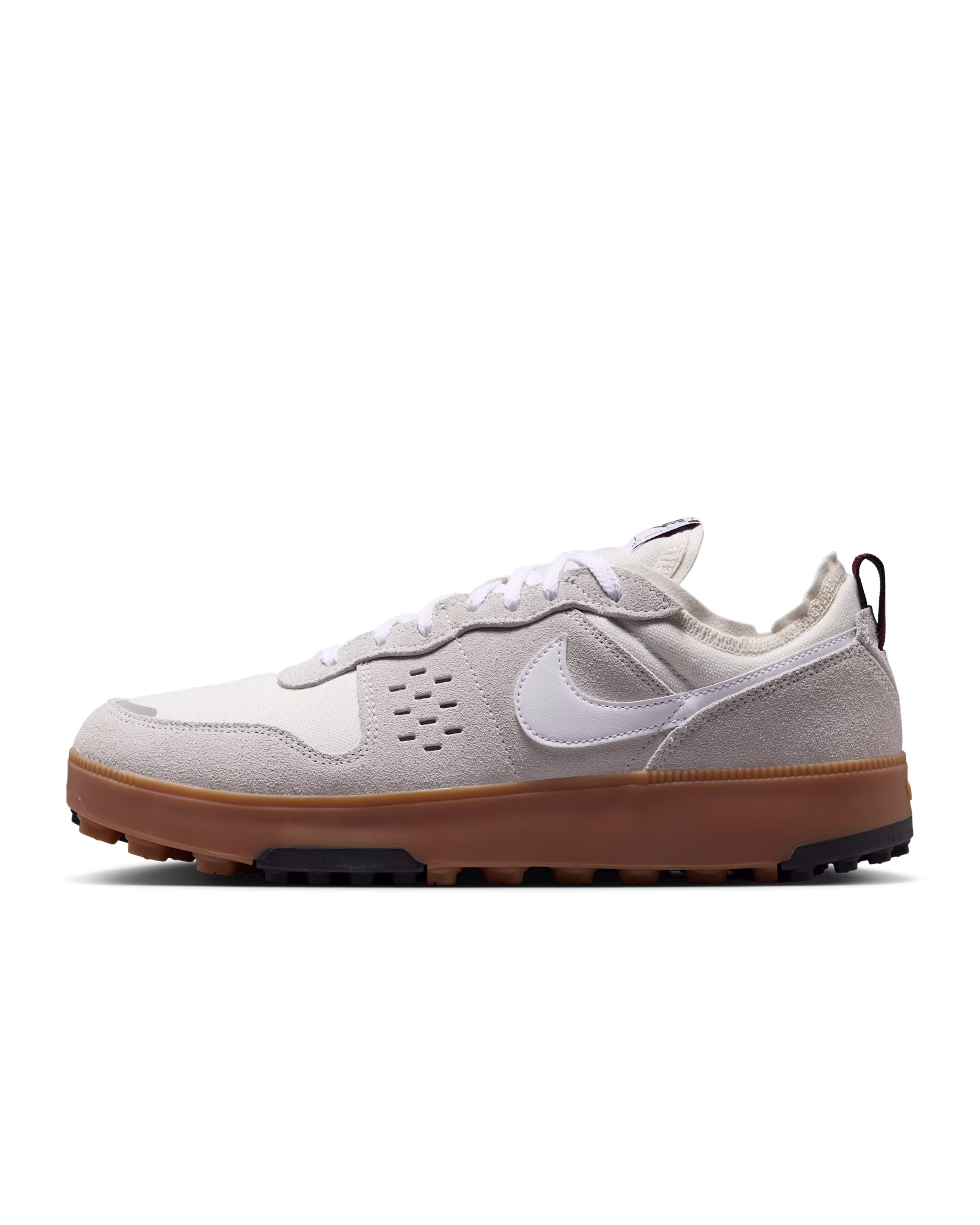 Light grey knit sneaker on a clean background